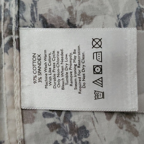 EDDIE BAUER Wrinkle Free Shaped Fit Long Sleeve Button Down Shirt SIZE: S - Picture 10 of 11